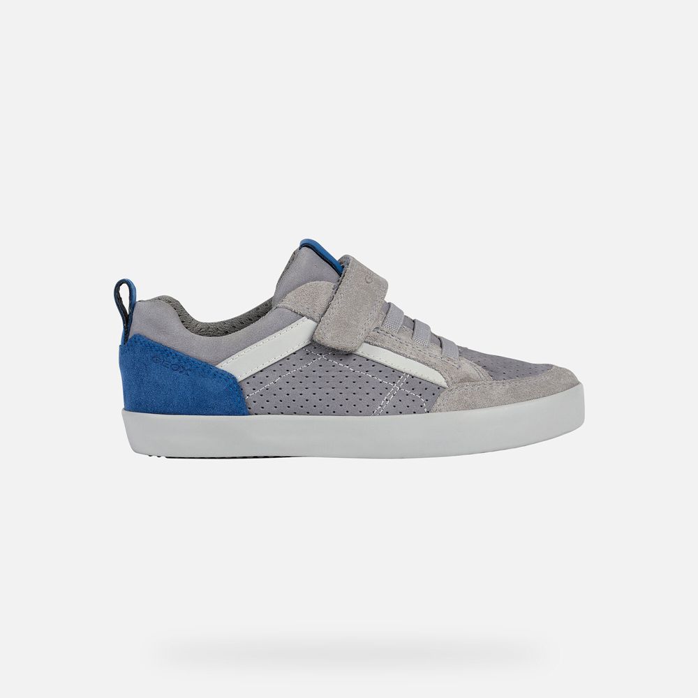 Geox Sneakers Grey/Blue Kilwi - Geox Boys Shoes - KWJUBV302